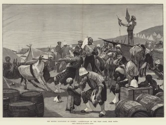 A ocupação britânica de Chipre, Landing-Place na costa oeste, perto de Baffo